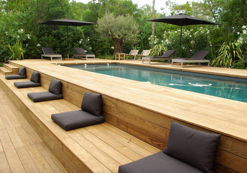 Above Ground Pool Ideas Deck, Above Ground Pools In With Decks