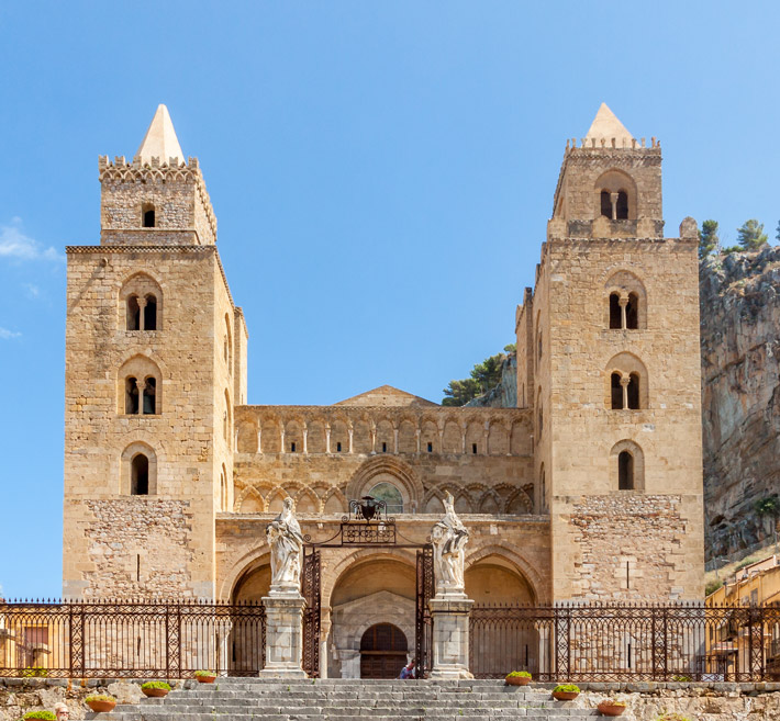 Romanesk Mimari Örnekleri - Cefalu Katedrali