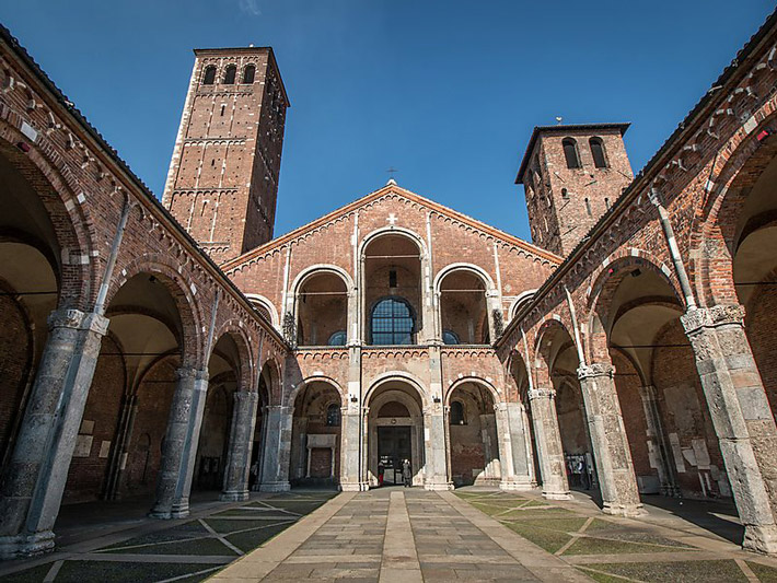 Romanesque Architecture Examples - Basilica of Sant'Ambrogio