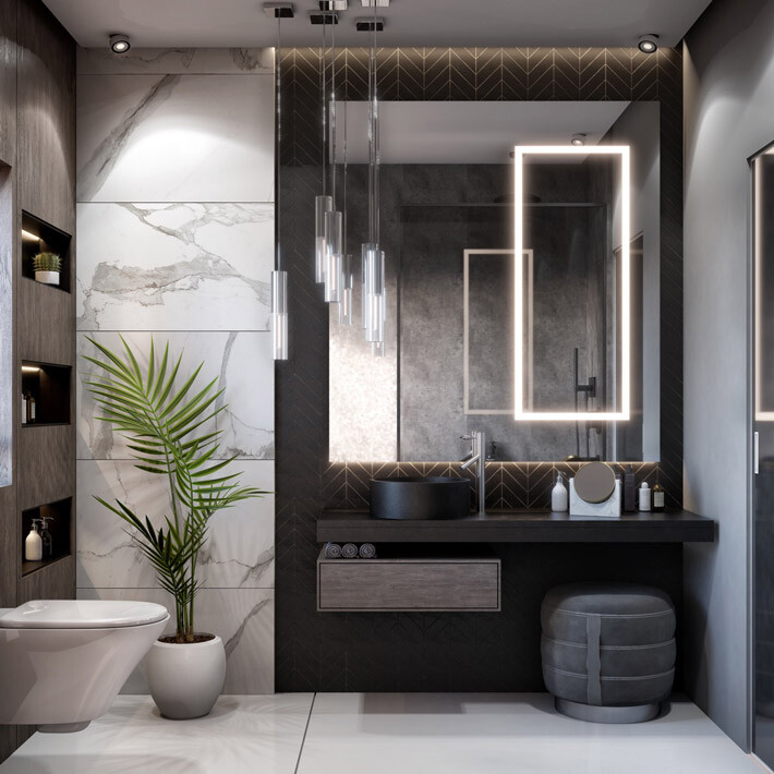 Modern Bathroom Ideas 2022 The Ultimate Guide Decombo - Modern Bathroom Toilet Divider Wall Ideas